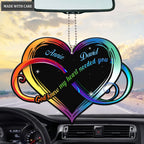 Colorful Infinity Heart For Couple Personalized Ornament