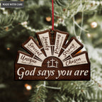 Windmill Cross God Says You Are Ornament