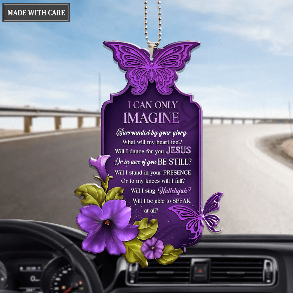 Purple Butterfly Surrounded By The Glory Ornament