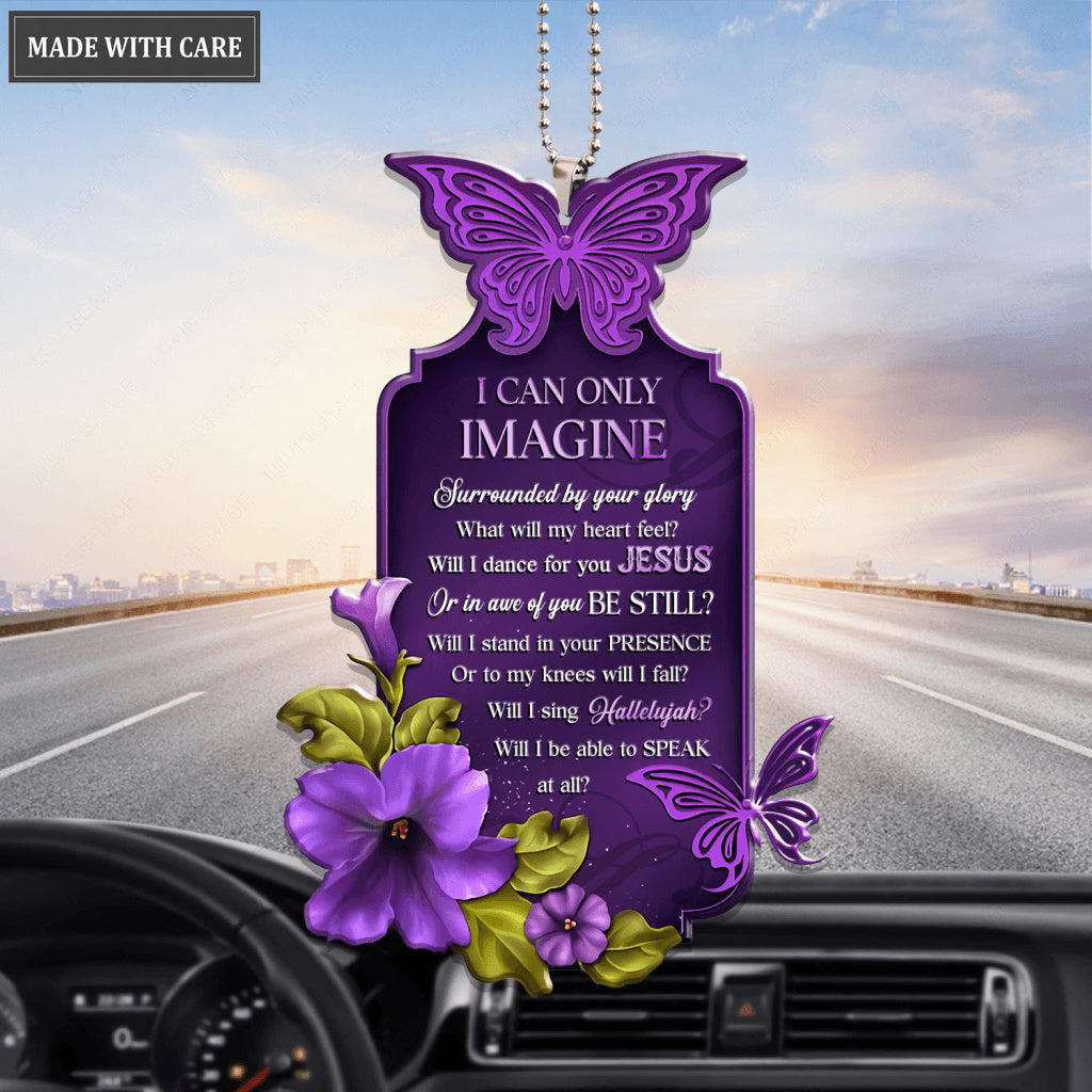 Purple Butterfly Surrounded By The Glory Ornament