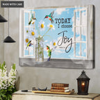 Today I Choose Joy Daisy Wall Art