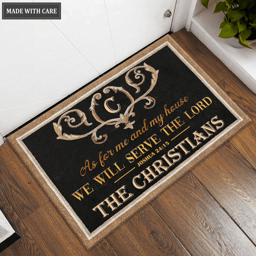 Personalized As For Me And My House Welcome Doormat