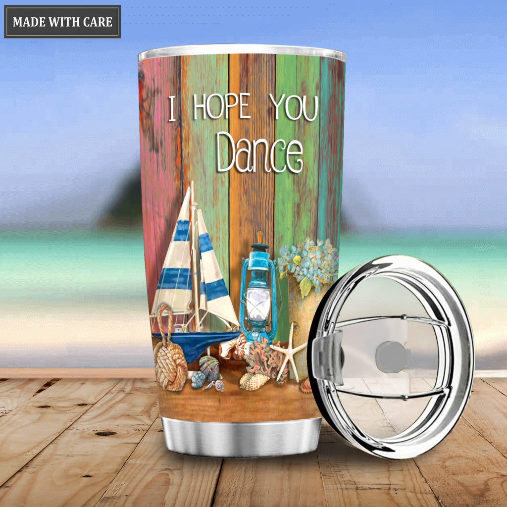 Personalized Sea Things Hope Dance Tumbler