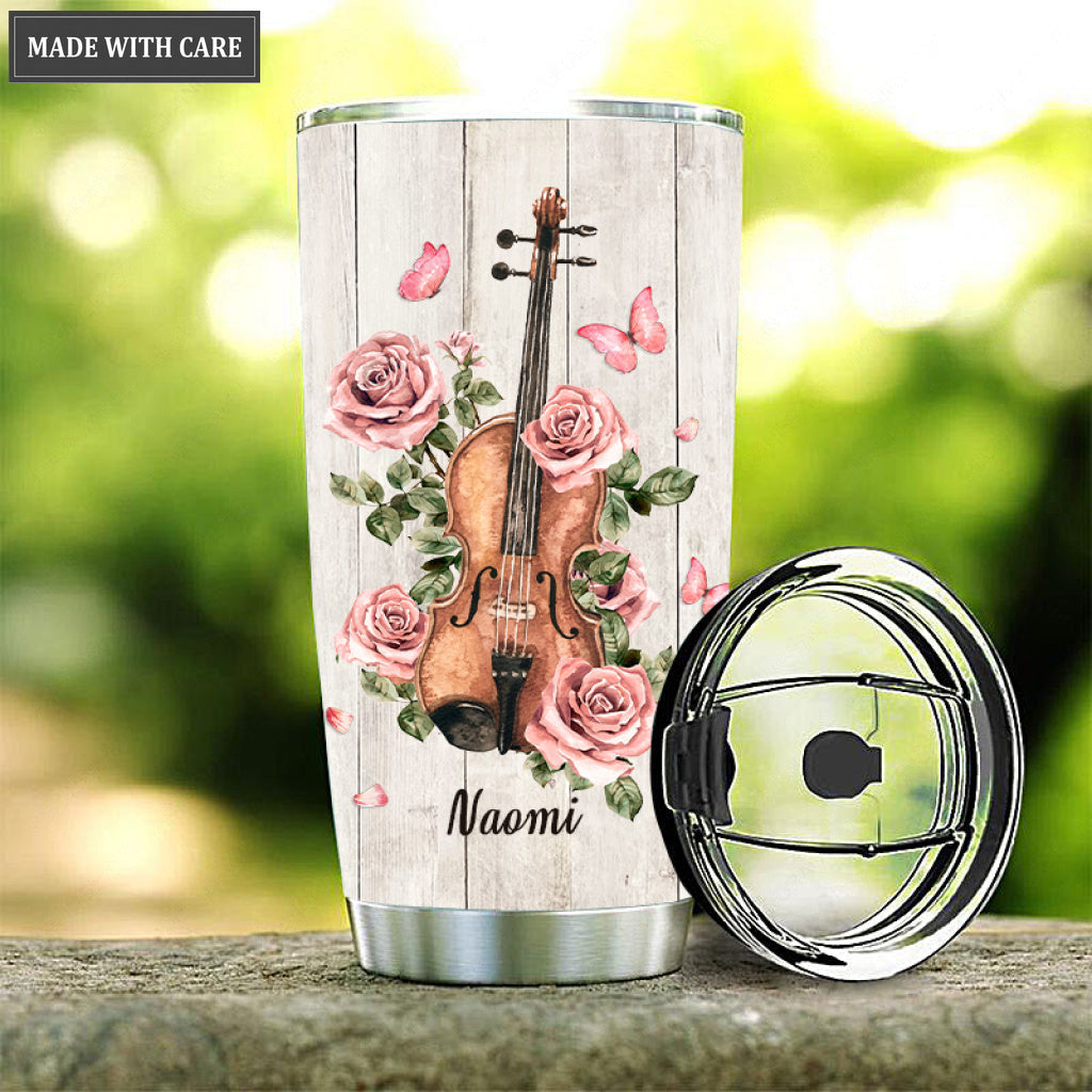 Violin Surrounded By Glory Personalized Tumbler