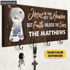 Jesus Christ Nothern Cardinal Jesus Is The Key To Heaven Personalized Key Hanger