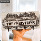 Plenty And Grace Be To This Place Personalized Key Hanger
