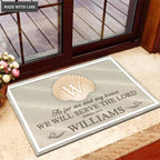 Elegant Beach & Seashell Monogram Personalized Doormat