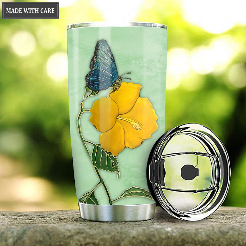 Hibicus Butterfly Surrounded By The Glory Tumbler