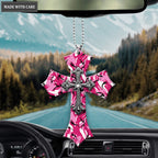 Pink Camo Cross Country Girl Ornament