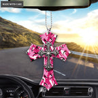 Pink Camo Cross Country Girl Ornament
