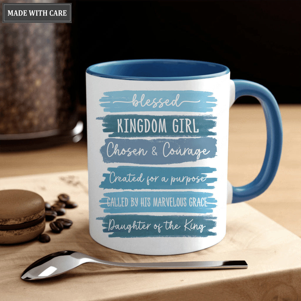 Christian Gifts, Religious Gifts Daughter of the King, Kingdom Girl - Personalized Custom Mug