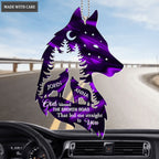 Wolf Couple In Forest God Blessed Personalized Ornament