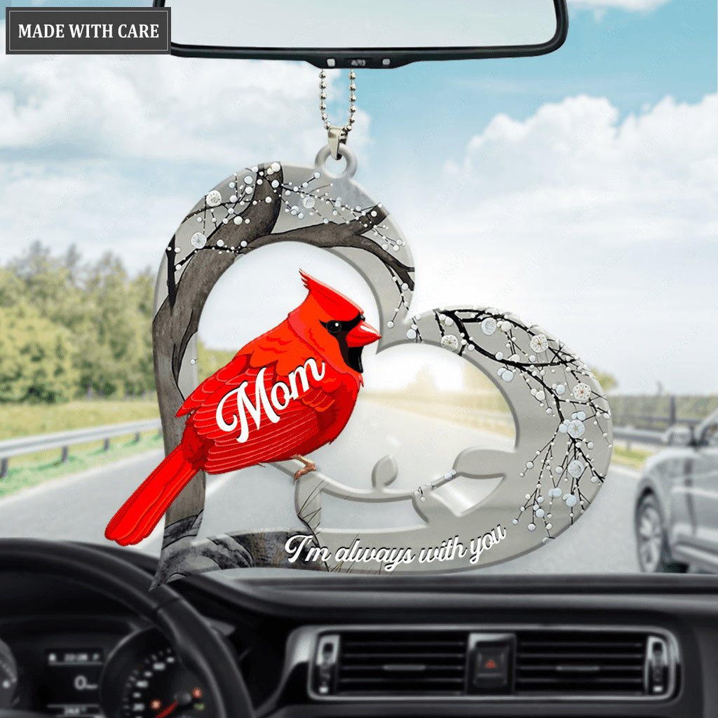 Cardinal Bird Always With You Personalized Ornament