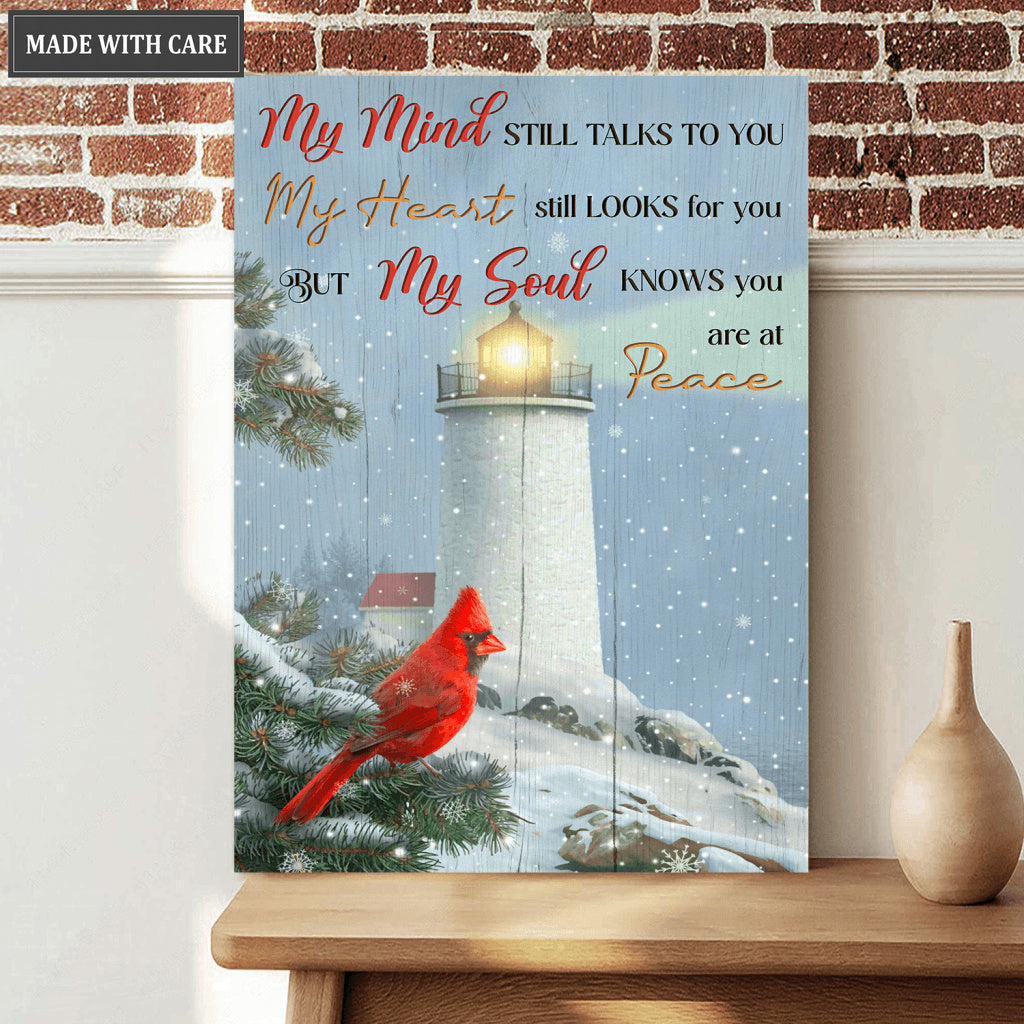 Cardinal Light My Mind My Heart My Soul Wall Art
