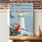 Cardinal Light My Mind My Heart My Soul Wall Art
