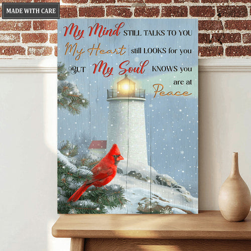 Cardinal Light My Mind My Heart My Soul Wall Art