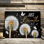 Dandelion Just Breathe Wall Art