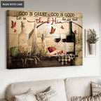 God Is Good Let Us Thank Him For Our Food Wall Art