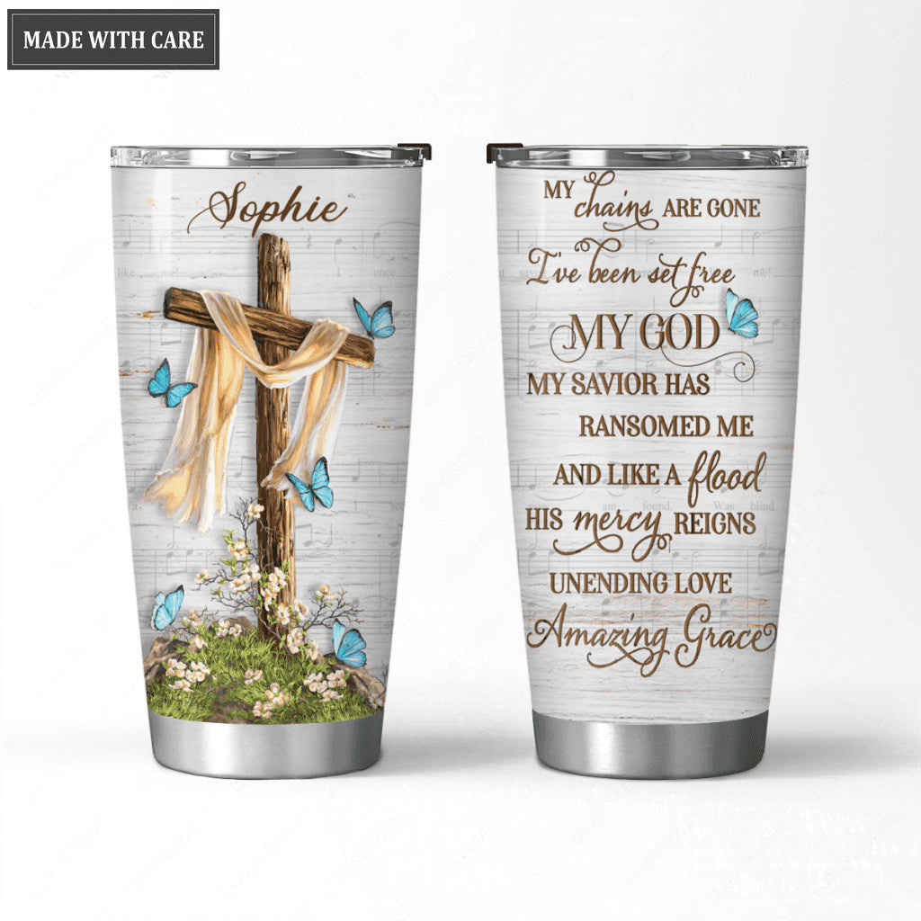Cross Chains Are Gone Personalized Tumbler