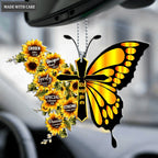 Faith Christian Sunflower Cross Monarch God Says You Are Ornament
