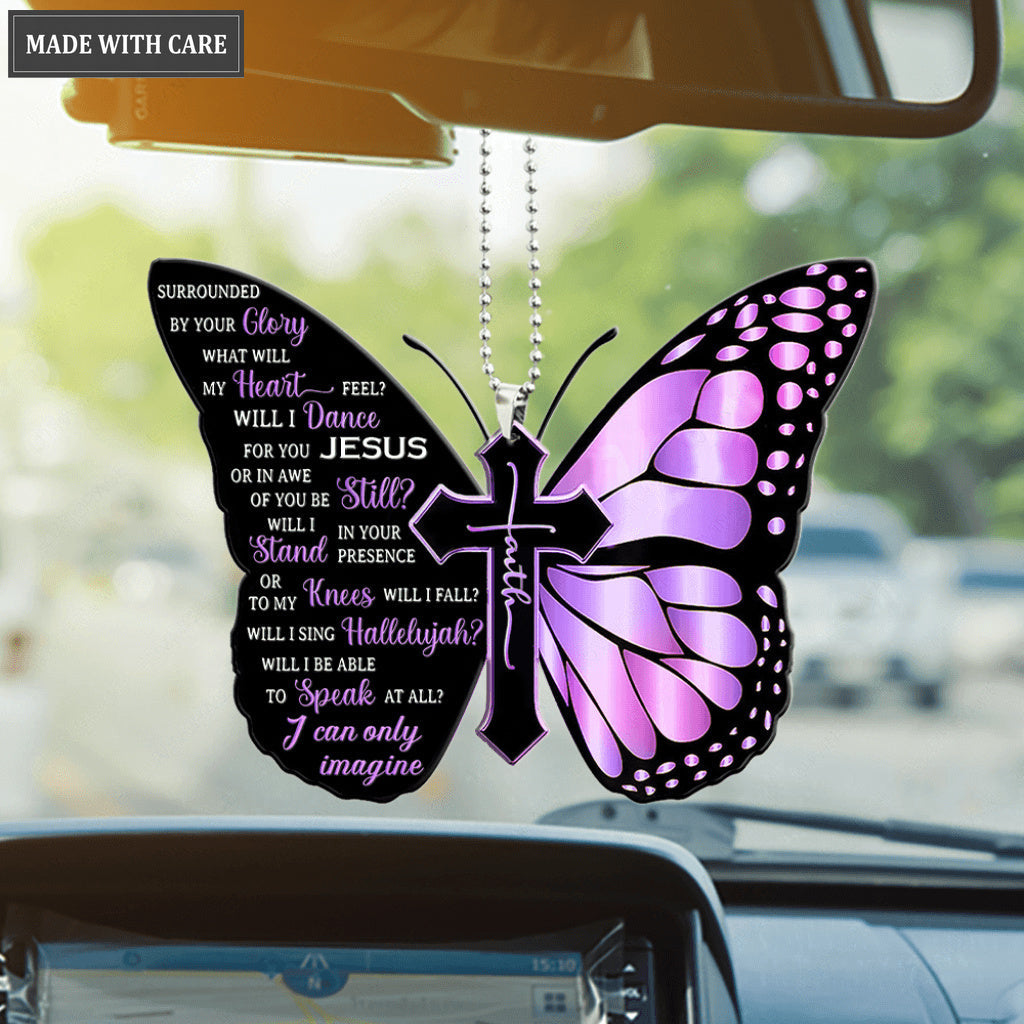 Butterfly Surrounded By The Glory Car Hanging Ornament