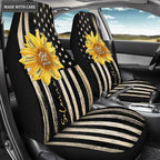 Sunflower God says you are Personalized Car Seat Cover