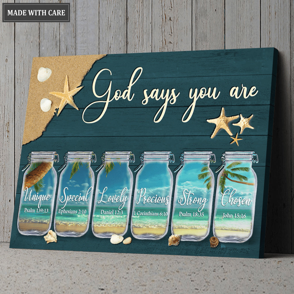 Ocean Jars God Says You Are Wall Art