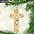 Nativity Cross Ornament