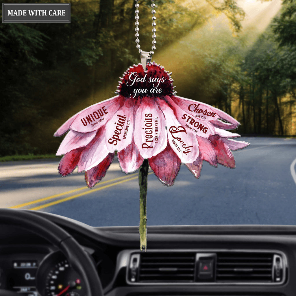 Pink Daisy You Are Strong Ornament