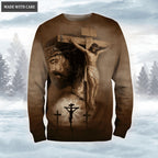 Jesus Cross Prayer Hand Let Your Faith Be Bigger Than Your Fear Hoodie