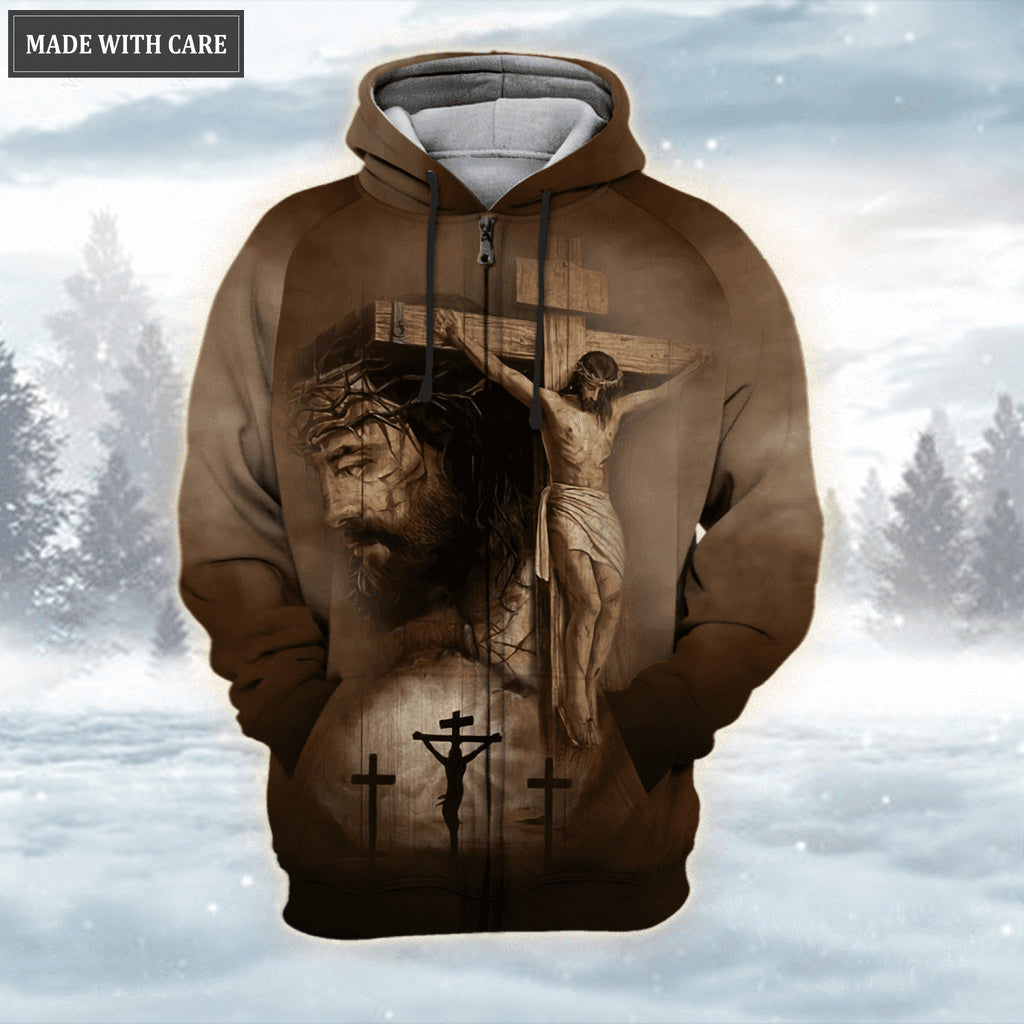 Jesus Cross Prayer Hand Let Your Faith Be Bigger Than Your Fear Hoodie