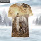 Jesus Love Horse Dandelion Walk By Faith Not By Sight Hoodie