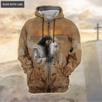 Jesus Love Horse Sunset Cross Trust In God Hoodie