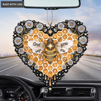 Honey Bee Heart Honeycomb God Says You Are Ornament