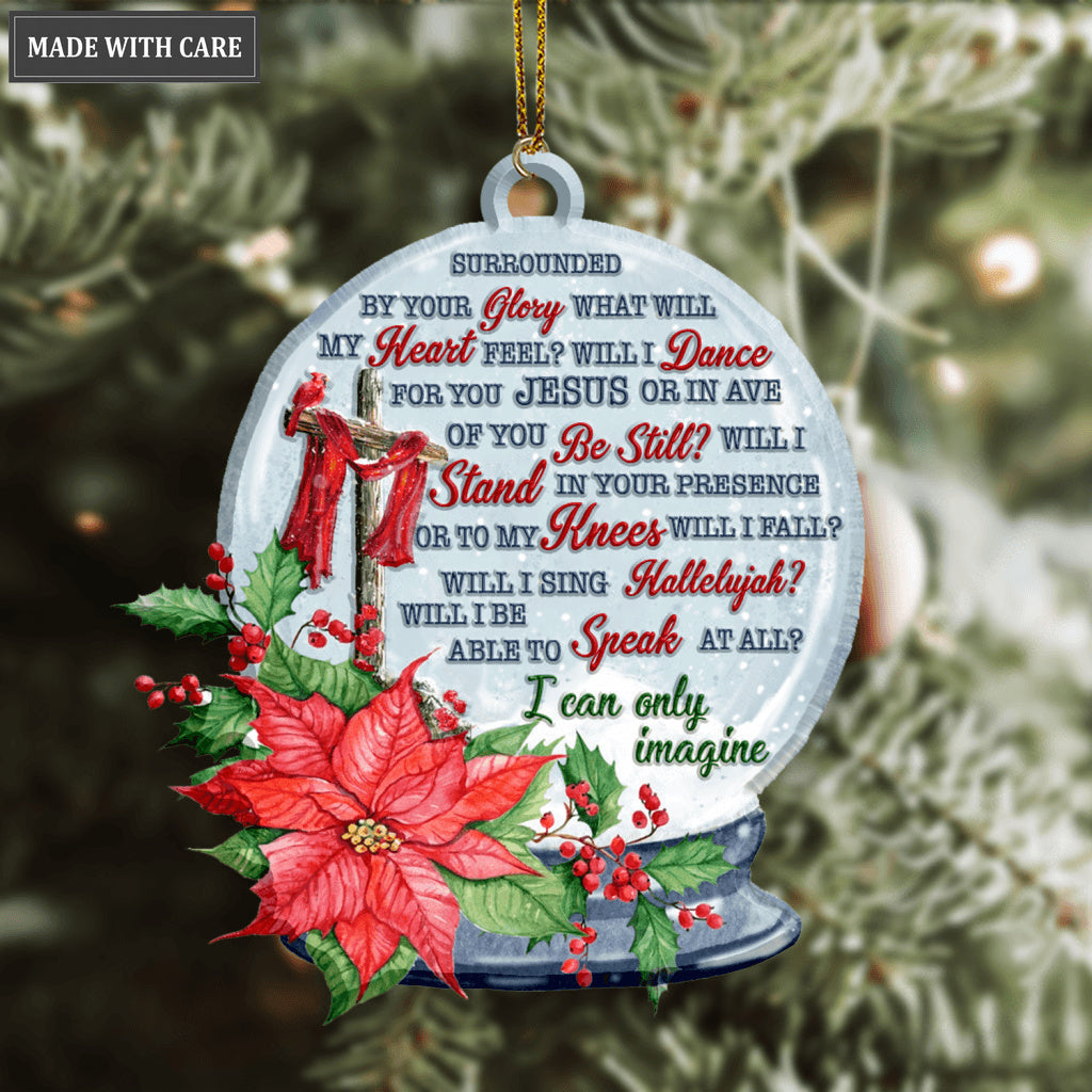 Christmas Flower Magic Ball I Can Only Imagine Ornament
