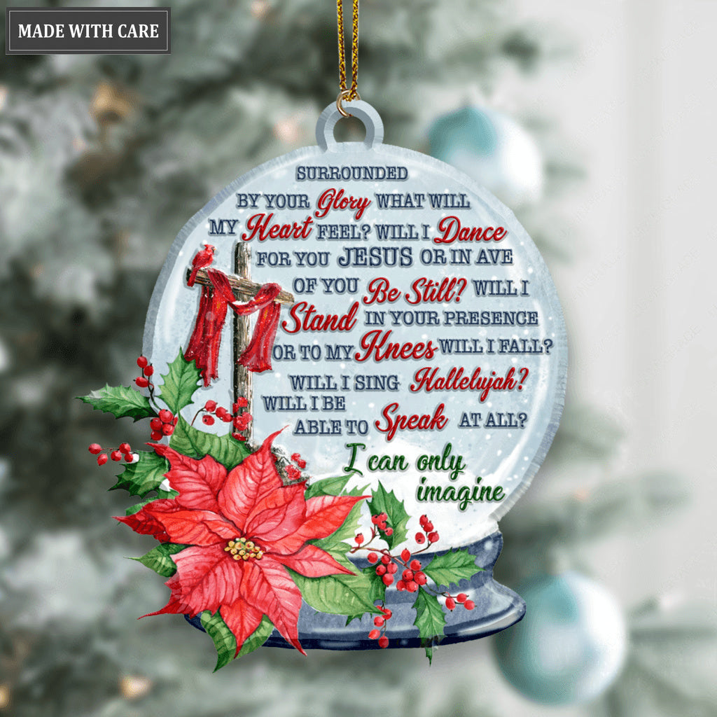 Christmas Flower Magic Ball I Can Only Imagine Ornament