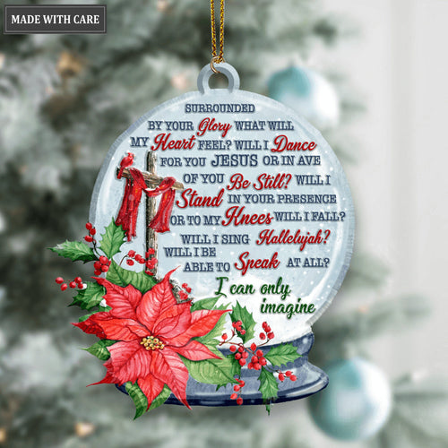 Christmas Flower Magic Ball I Can Only Imagine Ornament