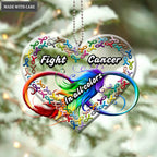 Printfamily M129 Fight Cancer In All Colors Ornament