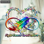 Printfamily M134 Fight Cancer In All Colors Ornament