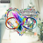 Printfamily M136 Hummingbird Fight Cancer In All Colors Ornament
