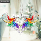 Printfamily M137 Angel Wings Fight Cancer In All Colors Ornament