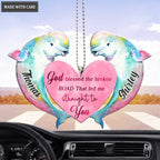 Couple Dolphin God Blessed Personalized Ornament