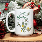 Dandelion Dragonfly Just Breath Mug