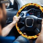 Beautiful Sunflower Steering Wheel Cover Car Accessories