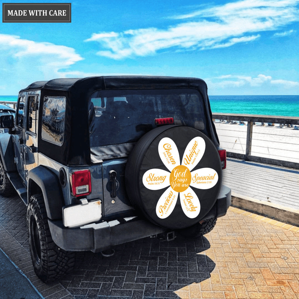 God Says You Are Tire Cover Car Accessories