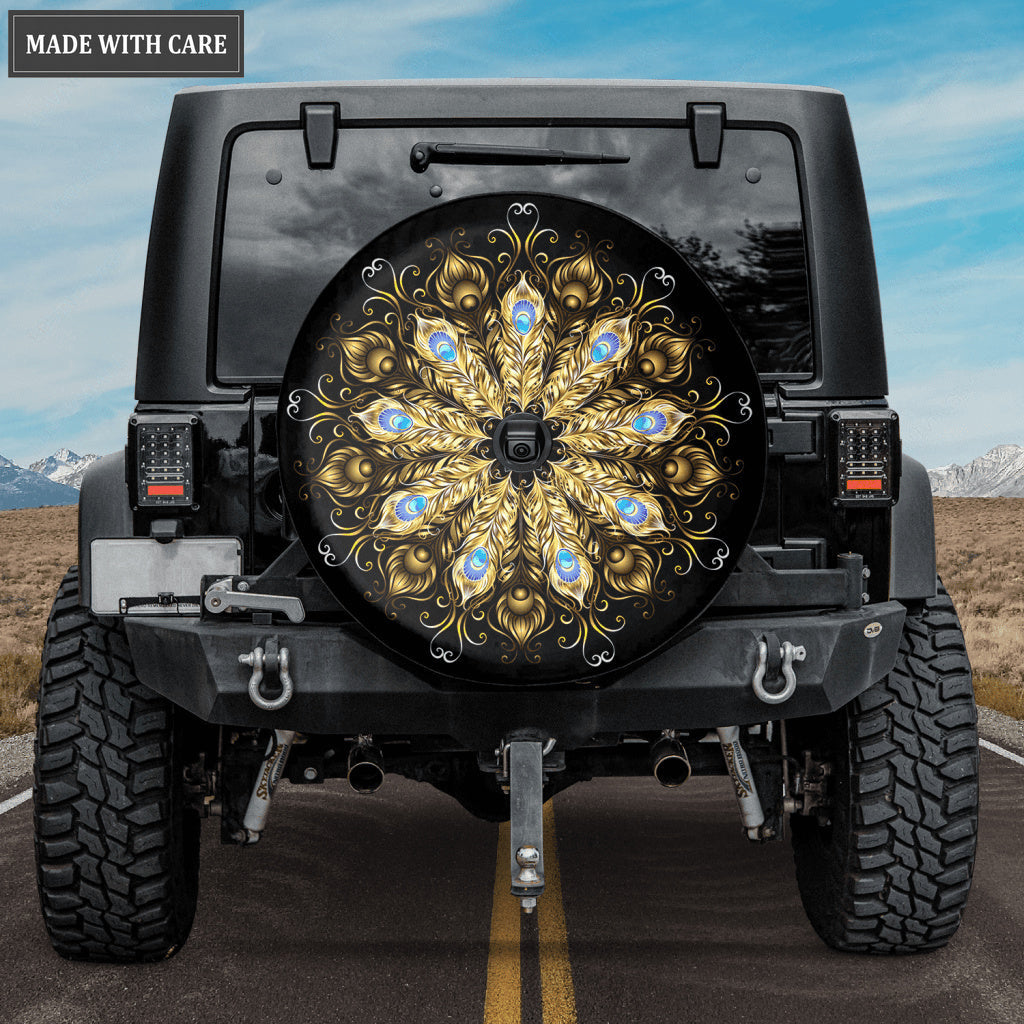 Peacock Black Moon Tire Cover Car Accessories