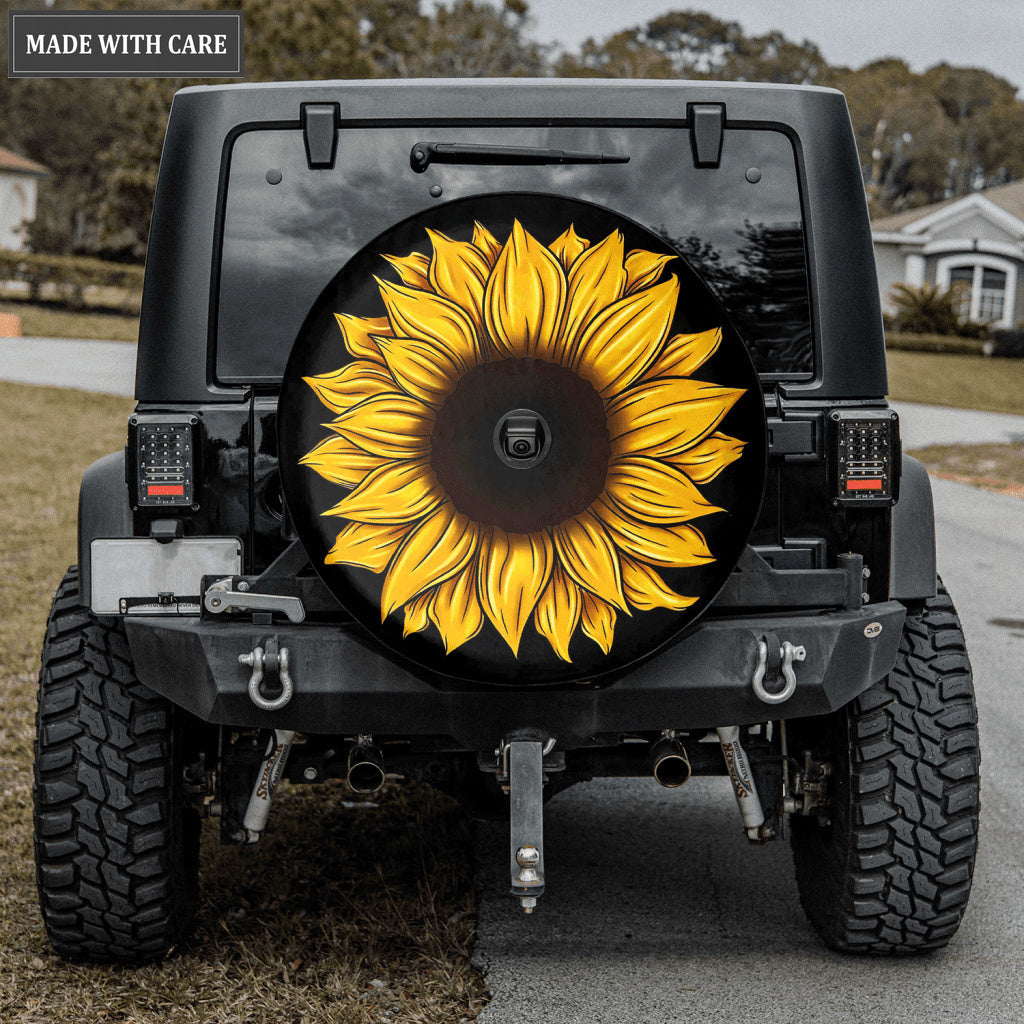 Sunflower Personalized Tire Cover
