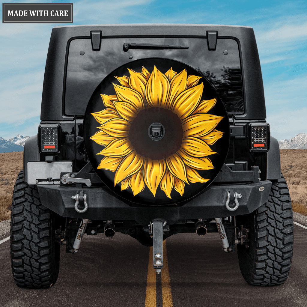 Sunflower Personalized Tire Cover