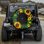 Sunflower Tire Cover Car Accessories Custom Tire
