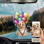 Funny Dog Bubble Ornament - Personalized Car Hanging Ornament